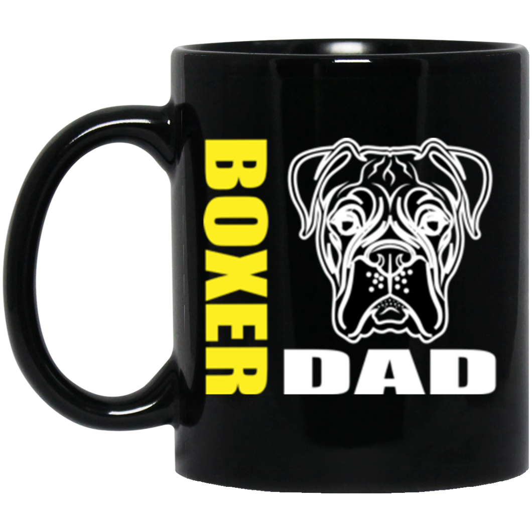 Boxer Dad 11 oz. Black Mug