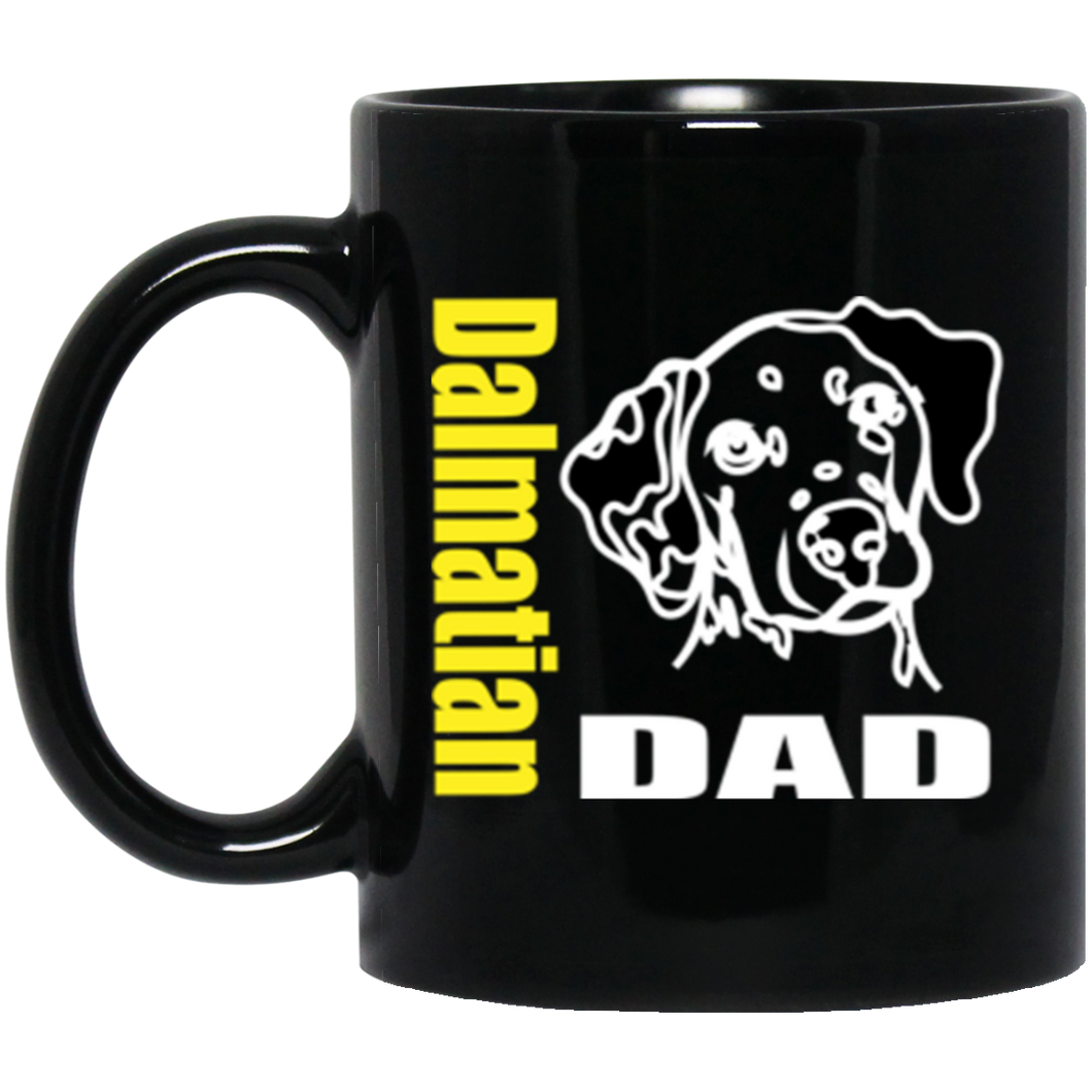 Dalmatian Dad 11 oz. Black Mug