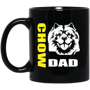 Chow Dad 11 oz. Black Mug