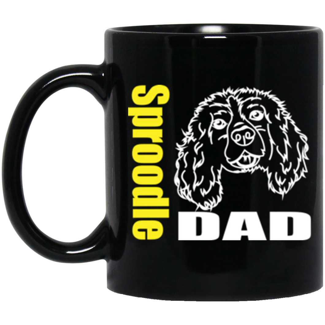 Sproodle Dad 11 oz. Black Mug