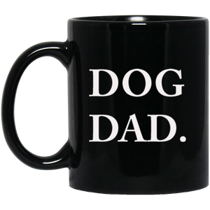 Dog Dad 11 oz. Black Mug