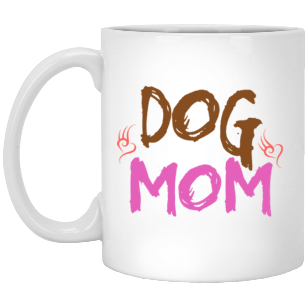 Dog Mom 11 oz. White Mug