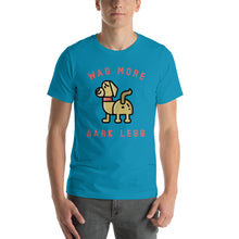 Load image into Gallery viewer, &quot;Wag More, Bark Less&quot; Short-Sleeve Unisex T-Shirt