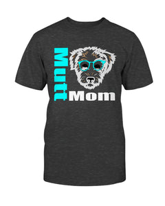 Mutt Mom with glasses Bella + Canvas Unisex T-Shirt