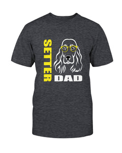 Setter Dad with glasses Bella + Canvas Unisex T-Shirt