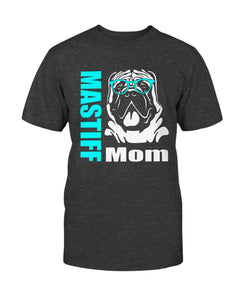 Mastiff Mom with glasses Bella + Canvas Unisex T-Shirt