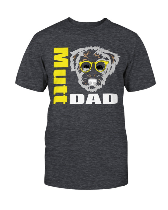 Mutt Dad with glasses Bella + Canvas Unisex T-Shirt