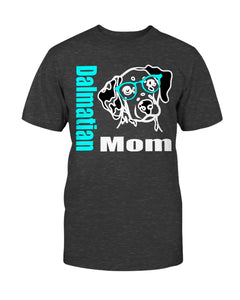 Dalmatian Mom with glasses Bella + Canvas Unisex T-Shirt
