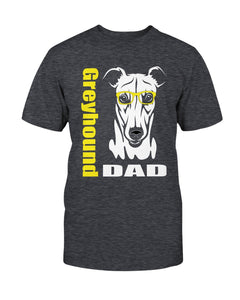 Greyhound Dad with glasses Bella + Canvas Unisex T-Shirt