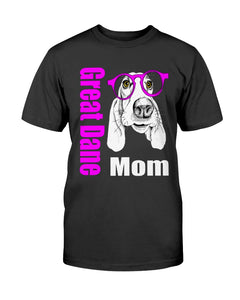 Great Dane Mom with glasses Bella + Canvas Unisex T-Shirt