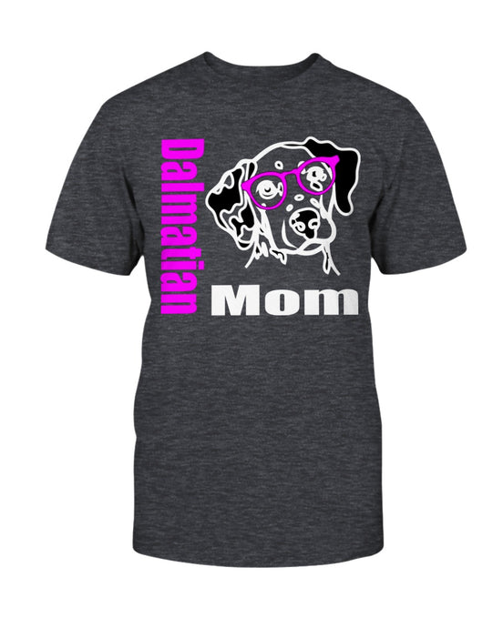 Dalmatian Mom with glasses Bella + Canvas Unisex T-Shirt