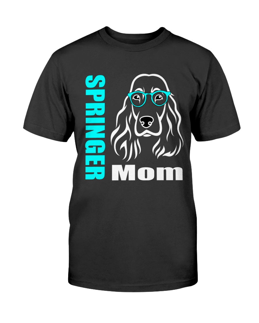 Springer Mom with glasses Bella + Canvas Unisex T-Shirt