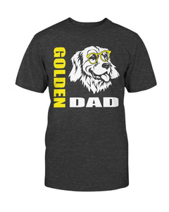 Golden Retriever Dad with Glasses Bella + Canvas Unisex T-Shirt