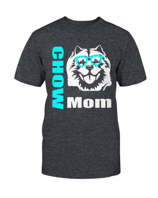 Chow with Glasses Dog Mom Unisex T-Shirt