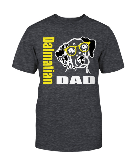 Dalmatian Dad with glasses Bella + Canvas Unisex T-Shirt