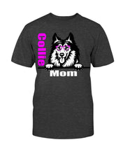 Load image into Gallery viewer, Collie Mom with glasses Bella + Canvas Unisex T-Shirt