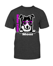 Load image into Gallery viewer, Border Collie with Glasses Dog Mom Unisex T-Shirt