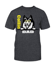 Load image into Gallery viewer, Collie Dad with glasses Bella + Canvas Unisex T-Shirt