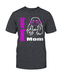 Cocker Spaniel wth Glasses Dog Mom Unisex T-Shirt