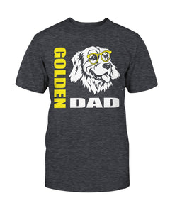 Golden Retriever Dad with Glasses Bella + Canvas Unisex T-Shirt