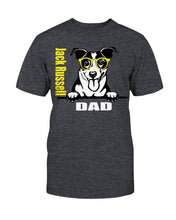 Load image into Gallery viewer, Jack Russell Dad with glasses Bella + Canvas Unisex T-Shirt